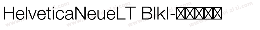 HelveticaNeueLT BlkI字体转换